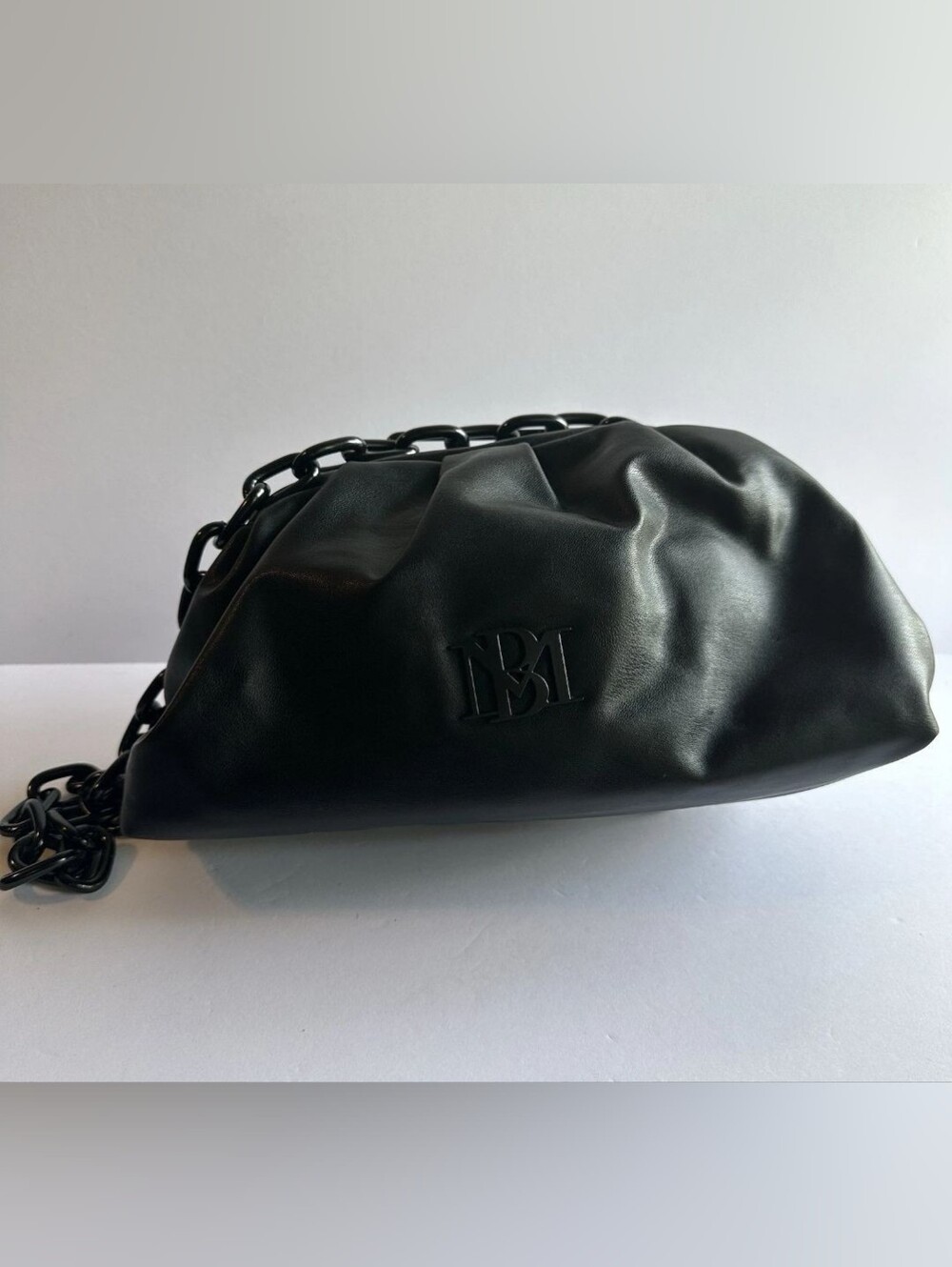 Badgley Mischka Wrapped Frame Clutch, Black - Picture 4 of 5